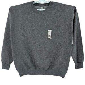 Athletic Works Men's Fleece Dark Gray Sweatshirt XL (46-48) Moisture Wicking NWT